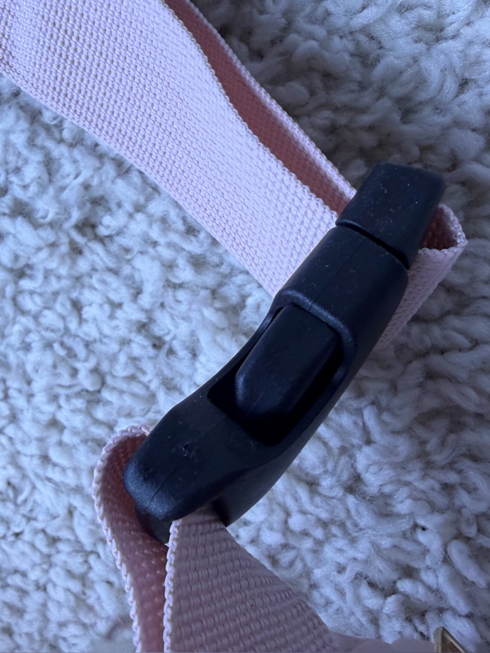 Pearl-Embellished Pink Crossbody Belt Bag - Picture 6 of 9